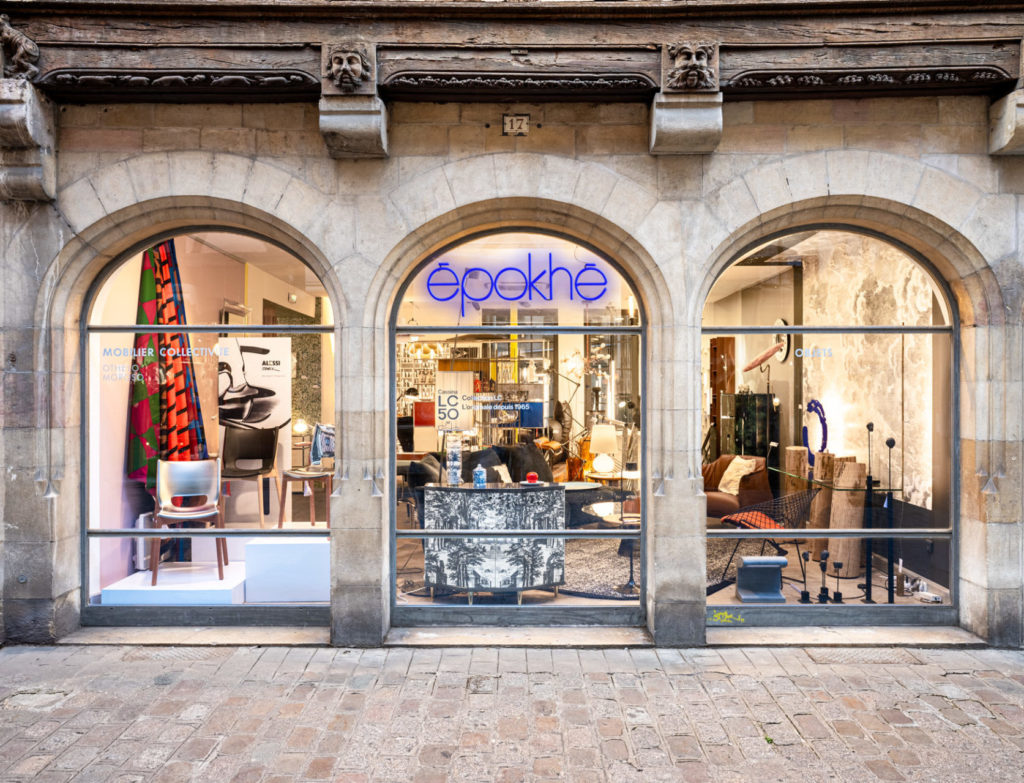 Epokhe, Devanture du magasin, rue Verrerie à Dijon