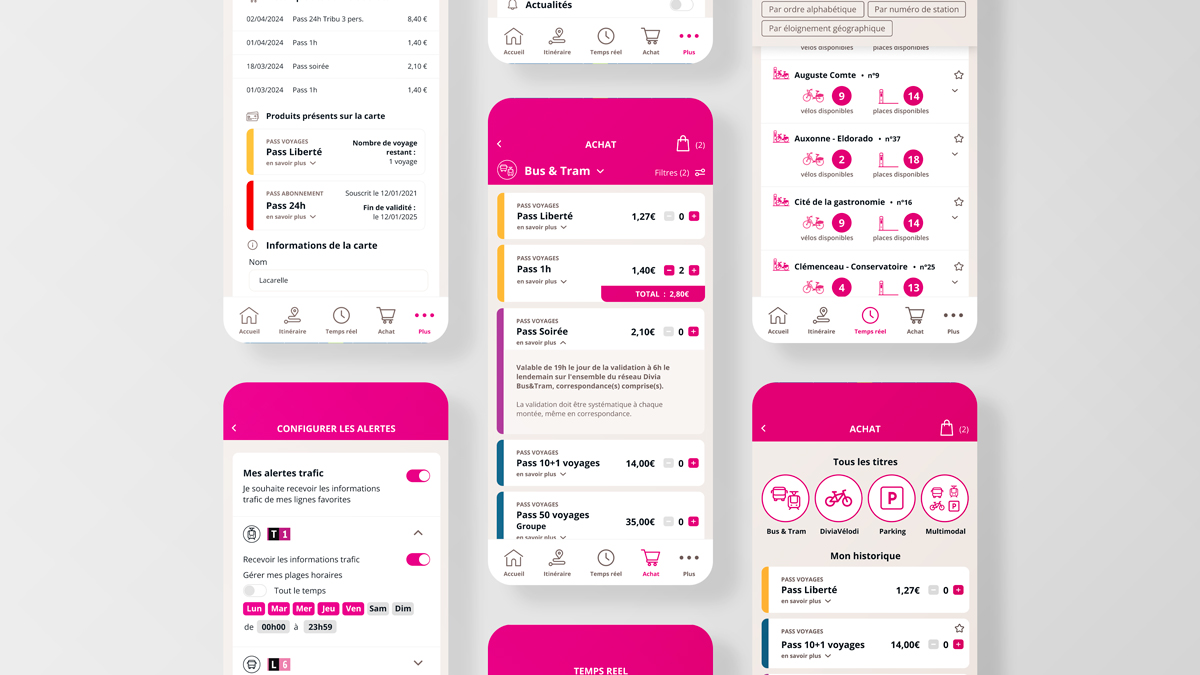 Webdesign application Divia